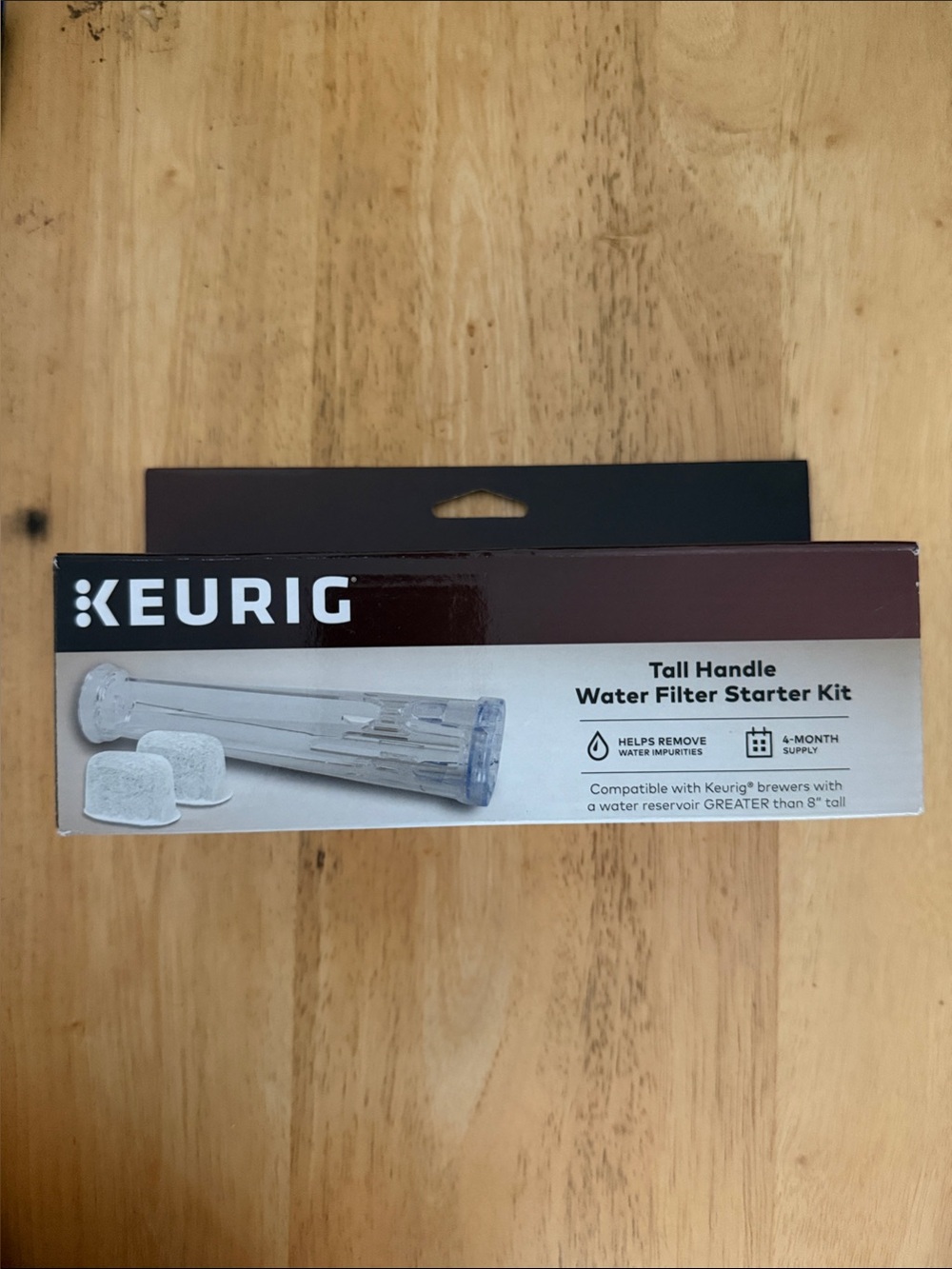🧡 | Keurig Tall Handle Water Filter Starter Kit - White, Clear, Brown